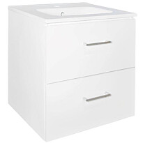 Allaskaappi Tammiholma Viilu, 50-80 cm, 2 ltk, pyökki/poppelivaneri, valkoinen
