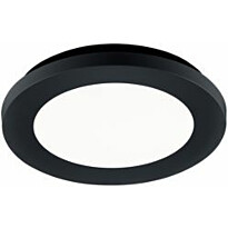 LED-plafondi Trio Camillus, 17 cm, mattamusta