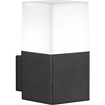 Seinävalaisin Hudson, sis. 4W LED, IP44, musta