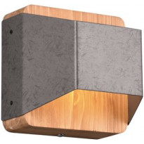 LED-seinävalaisin Trio Arino, 12cm, antiikkiteräs