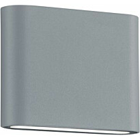 LED-seinävalaisin Trio Thames II, 115x90 mm, harmaa
