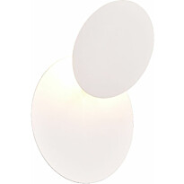 LED-seinävalaisin Trio Mio, pyöreä, mattavalkoinen