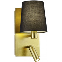 LED-seinävalaisin Trio Marriot, 308x140x176mm, kulta/musta