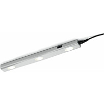 LED-työpistevalaisin 3W 270lm 3000K, 400x40x20mm, harmaa