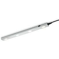 LED-työpistevalaisin 4W 350lm 3000K, 550x40x20mm, harmaa