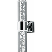 LED-seinävalaisin H2O, 70x120x300mm, 2-osainen, kromi/kupla-akryyli