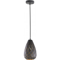 Riippuvalaisin Trio Onyx Ø150x1500mm, antrasiitti/kulta