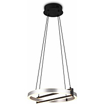 LED-riippuvalaisin Trio WiZ Thompson, 55cm, harjattu alumiini, RGB