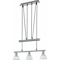 Riippuvalaisin Trio Levisto, 605x110x1600 mm, 3-osainen harjattu teräs