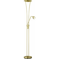 LED-lattiavalaisin Trio Arizona, Ø 255x255x1800x400mm, mattamessinki, uplighter