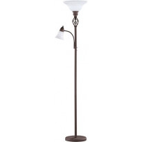 Lattiavalaisin Trio Rustica uplighter, E27 + E14, rustiikki