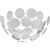 Kattovalaisin Trio Discalgo, Ø 540x300mm, mattavalkoinen/hopea