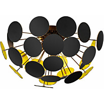 Kattovalaisin Trio Discalgo, Ø 540x300mm, mattamusta/kulta