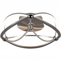 Kattovalaisin Trio Charivari, LED, &Oslash;41cm, harjattu teräs