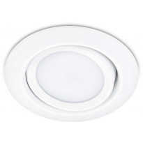 LED-alasvalo Trio Rila, ø82x34mm, IP20, mattavalkoinen