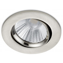 LED-alasvalo Trio Pamir, ø85x54mm, IP23, harjattu teräs