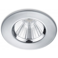 Upotettava LED-alasvalo Trio Zagros, Ø8,5 cm, kromi, IP65