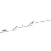 Kattovalaisin Trio Melby WiZ LED, 242cm, harjattu teräs