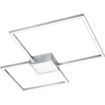 LED-kattovalaisin Trio Hydra 650x50x650 mm, harjattu teräs neliö