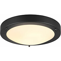 Kattovalaisin Trio Condus H2O, E27, IP44, mattamusta