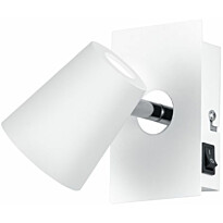 LED-seinäspotti Trio Narcos 120x75 mm, valkoinen