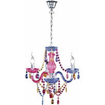 Kattokruunu Luster, Ø400x1500mm, 3-osainen, monivärinen