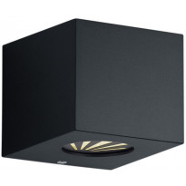 LED-seinävalaisin Trio Cordoba, 90x100x105mm, mattamusta, IP44