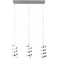 LED-riippuvalaisin Trio Laola, 3-os, kromi, 4000K