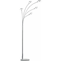 LED-lattiavalaisin Trio Rennes, 800x1900 mm, 5-osainen kromi