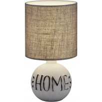 Pöytävalaisin Trio Esna Home, ø165x310mm, valkoinen/harmaa