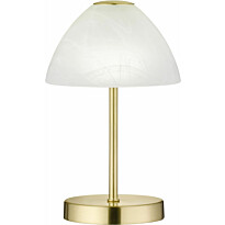 LED-pöytävalaisin Trio Queen Ø150x240 mm, mattamessinki