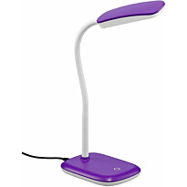 LED-pöytävalaisin Trio Boa 110x360 mm, pinkki