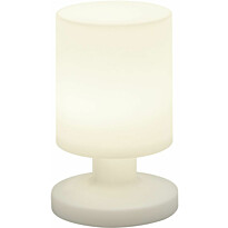 LED-pöytävalaisin Trio Lora, Ø 130x205 mm, valkoinen