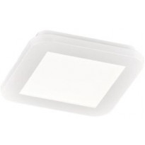 LED-plafondi Trio Camillus, 17x17 cm, valkoinen, IP44