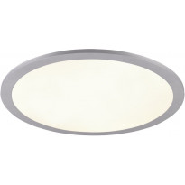 LED-plafondi Trio Tiberius, 40cm, harmaa