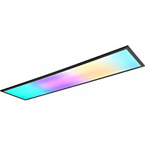 LED-kattovalaisin Trio Beta, 120cm, mattamusta, RGBW