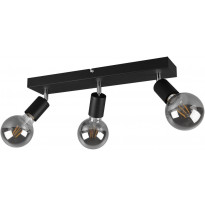 Spotti Trio Vannes, 3-osainen, E27, mattamusta