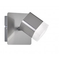 LED-kattospotti Trio Roubaix 115x100x100 mm harjattu teräs