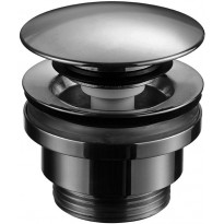 Pohjaventtiili Tapwell 74400, Black Chrome, suljettava