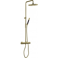 Sadesuihkusetti Tapwell TVM7200 Honey Gold, termostaattihanalla, suihkupää ⌀250mm, kiiltävä kulta