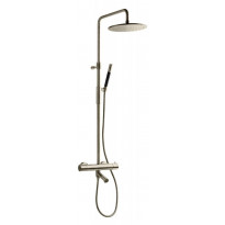 Sadesuihkusetti Tapwell TVM2200 Brushed Nickel, termostaattihanalla, suihkupää ⌀250mm, juoksuputkella, harjattu nikkeli