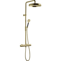 Sadesuihkusetti Tapwell ARM7200 Honey Gold, termostaattihanalla, suihkupää ⌀300mm, kiiltävä kulta