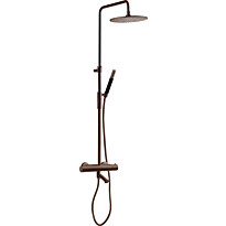Sadesuihkusetti Tapwell TVM2200 Bronze, termostaattihanalla, suihkupää ⌀250mm, juoksuputkella, pronssi