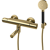 Suihkusetti Tapwell ARM026 Honey Gold, termostaattihanalla, juoksuputkella, kiiltävä kulta