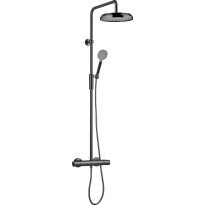 Sadesuihkusetti Tapwell ARM5200 Black Chrome, termostaattihanalla, suihkupää ⌀253mm, kiiltävä musta