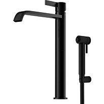 Pesuallashana Tapwell ARM089 Bidé Matte Black, korkea malli, bideesuihkulla, mattamusta