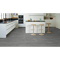 Vinyylilankku Tarkett iD Click Ultimate 55 Composite Cool Grey, integroitu askeläänieriste
