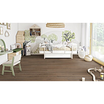 Vinyylilankku Tarkett iD Click Ultimate 55 Highland Oak Arabica, integroitu askeläänieriste