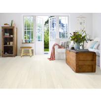 Parketti Tarkett Shade Saarni Ivory Plank, 1-sauva, valkoinen