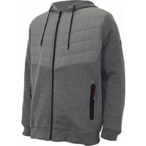 Miesten huppari vetoketjulla Lee Cooper Workwear LCJKT126, S, harmaa